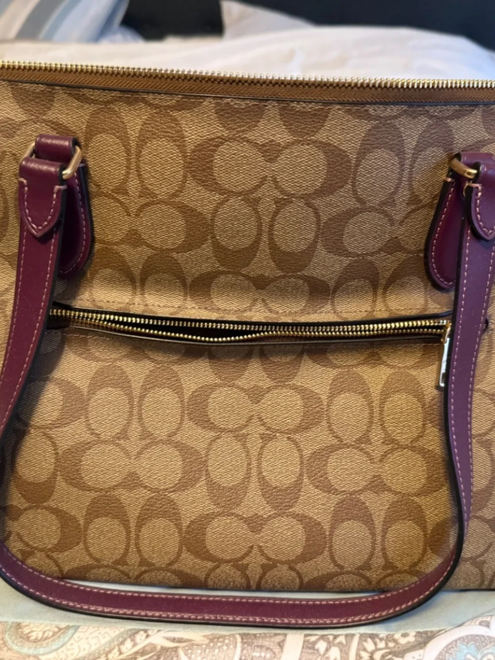 Coach tote — used once- like new